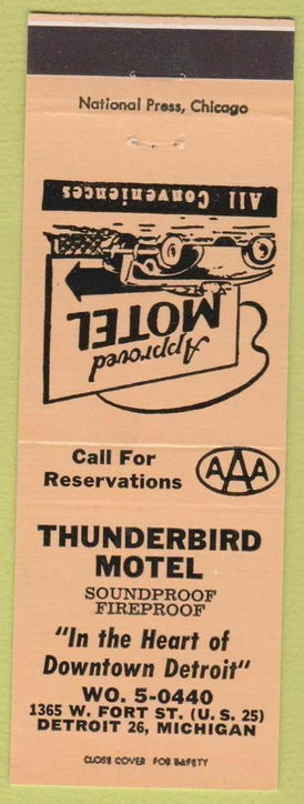 Thunderbird Motel - Matchbook